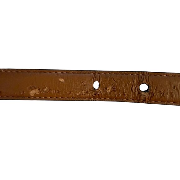 Lauren Ralph Lauren shiny black leather belt women's size medium - Picture 7 of 8